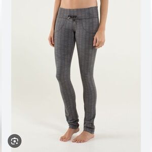 Lululemon Skinny Will Gray Fold Over Straight Leg Pants Size 4